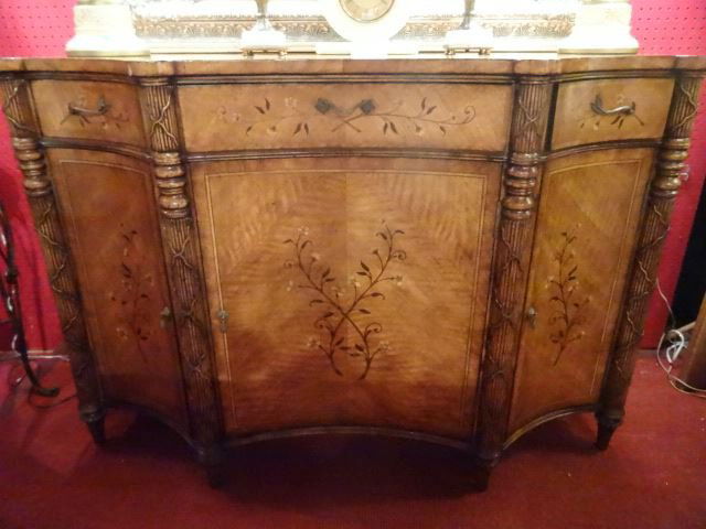 FRENCH EMPIRE STYLE MARQUETRY SIDEBOARD WITH INTRICATE (1 of 6)
