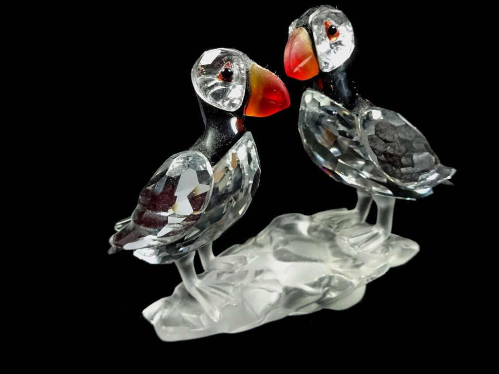RETIRED SWAROVSKI CRYSTAL PUFFINS FIGURINE, FROM THE (1 of 4)
