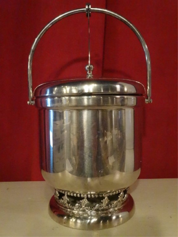 SHEFFIELD SILVER PLATED ICE BUCKET, WITH THERMOS LINED (1 of 6)