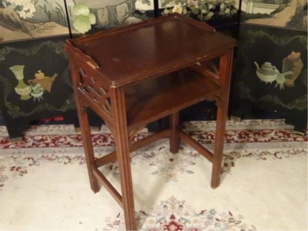 VINTAGE MAHOGANY TELEPHONE TABLE, VERY GOOD VINTAGE (1 of 5)