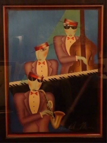 LARGE ROBIN MORRIS SIGNED LITHOGRAPH, LIMITED EDITION, (1 of 6)