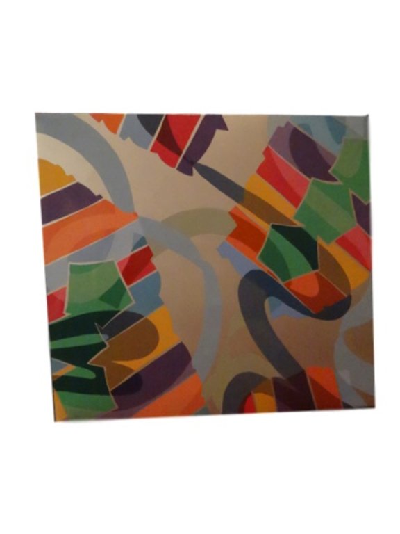 LARGE DOROTHY GILLESPIE ENAMEL ON METAL PAINTING, (1 of 7)