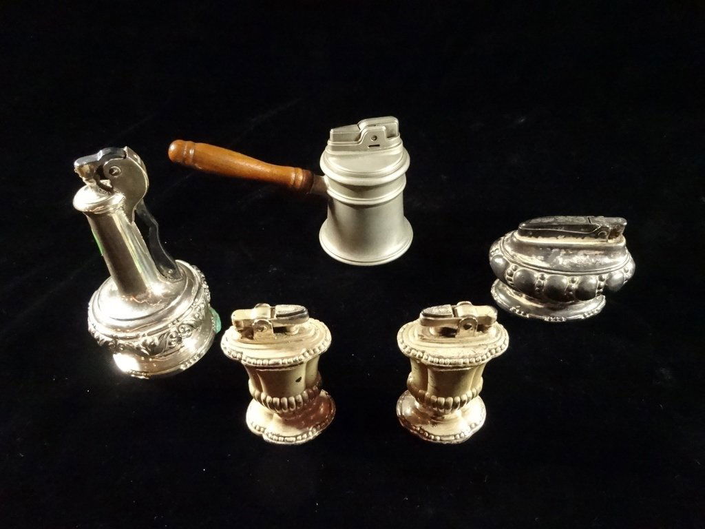 5 VINTAGE RONSON LIGHTERS, MID CENTURY, GOOD CONDITION (1 of 9)