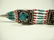 TURQUOISE, LAPIS & CORAL BRACELET, APPROX 7.25"L - 3