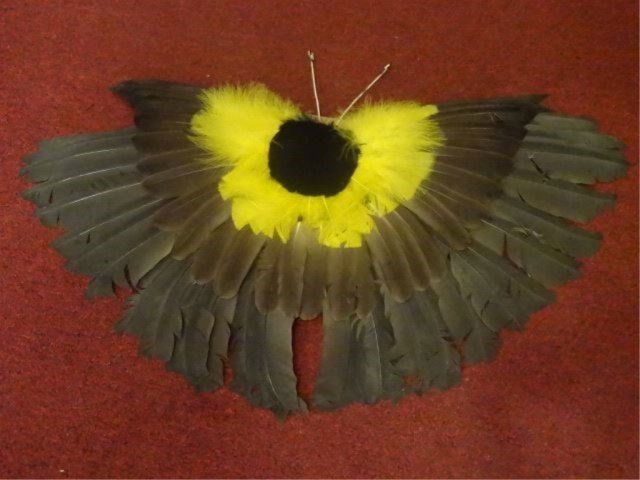 NATIVE AMERICAN FEATHER AND FUR ORNAMENT, VERY GOOD (1 of 5)