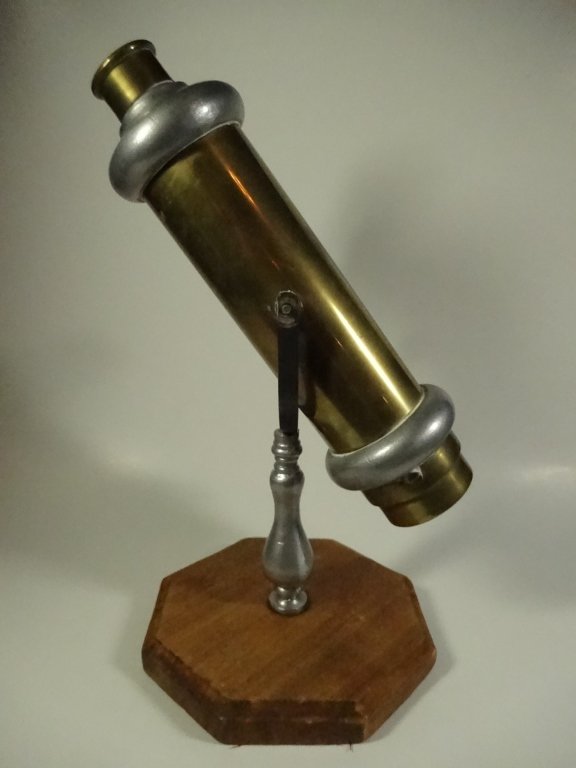 METAL KALEIDOSCOPE ON WOODEN BASE, APPROX 13"H (1 of 3)