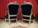 PAIR LOUIS XV STYLE FAUTEUIL ARM CHAIRS, SILVER GILT - 8
