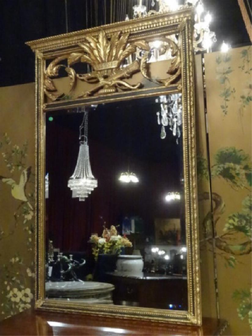 LARGE GILT WOOD AND GESSO MIRROR, ELABORATELY CARVED (1 of 7)