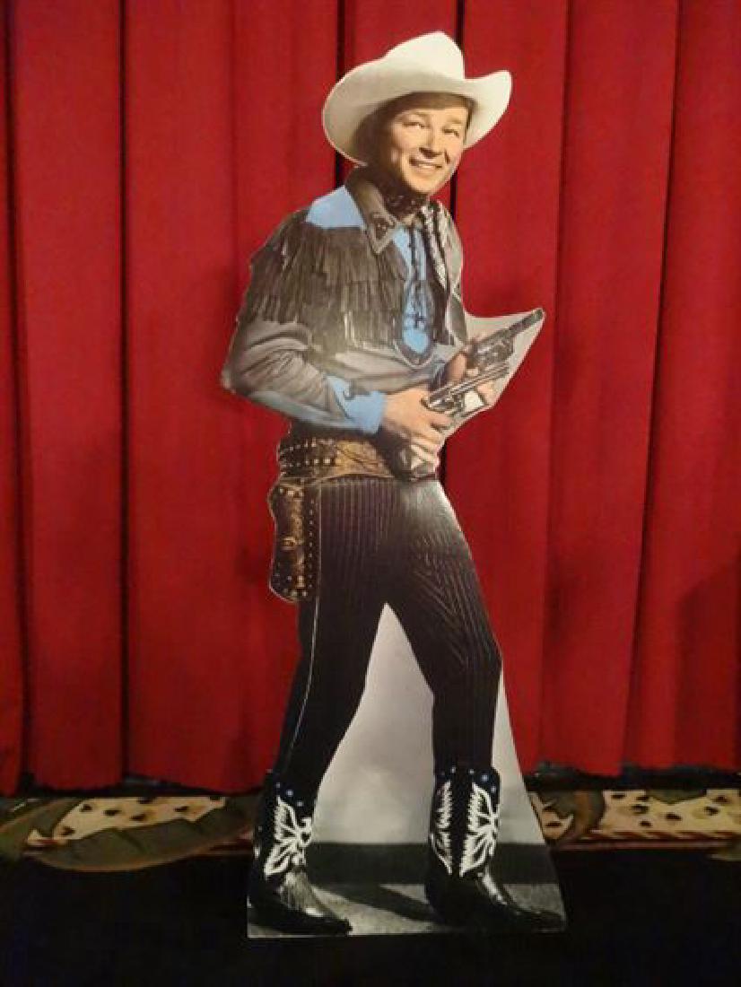 LARGE ROY ROGERS CARDBOARD CUTOUT FIGURE, ALMOST (1 of 3)