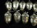 11 PC SILVERED MERCURY GLASS ACORN ORNAMENTS, APPROX 6" - 2