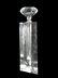 LARGE CRYSTAL CLEAR PERFUME BOTTLE, APPROX 9"H