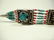 TURQUOISE, LAPIS & CORAL BRACELET, APPROX 7.25"L - 3