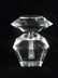 CRYSTAL PERFUME BOTTLE, APPROX 3.75"