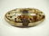OVAL CARVED BONE BOX WITH BRASS INLAY, APPROX 6 1/8" X - 2