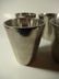 6 PC CAST METAL POTS, ALUMINUM FINISH, INCLUDES 2 - 4
