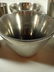 6 PC CAST METAL POTS, ALUMINUM FINISH, INCLUDES 2 - 6