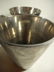 6 PC CAST METAL POTS, ALUMINUM FINISH, INCLUDES 2 - 8