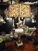 VINTAGE METAL AND GLASS LAMP, OCTAGONAL SHADE, CRYSTAL - 2