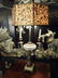 VINTAGE METAL AND GLASS LAMP, OCTAGONAL SHADE, CRYSTAL - 3