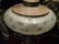 VINTAGE METAL AND GLASS LAMP, OCTAGONAL SHADE, CRYSTAL - 4