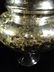 PAIR SILVERED MERCURY GLASS URNS WITH LIDS, APPROX - 3