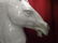 LARGE WHITE HORSE HEAD LAMP, CAST COMPOSITE, EXCELLENT - 3