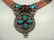 NECKLACE WITH TURQUOISE & CORAL, APPROX 17L", SKU155 NK