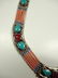 NECKLACE WITH TURQUOISE & CORAL, APPROX 17L", SKU155 NK - 3