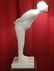 LARGE BOWING MAN LAMP, WHITE CAST COMPOSITE, EXCELLENT - 2