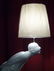 LARGE BOWING MAN LAMP, WHITE CAST COMPOSITE, EXCELLENT - 3