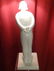 LARGE BOWING MAN LAMP, WHITE CAST COMPOSITE, EXCELLENT - 7