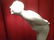 LARGE BOWING MAN LAMP, WHITE CAST COMPOSITE, EXCELLENT - 8