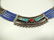 TURQUOISE, LAPIS & CORAL NECKLACE, CHOKER STYLE