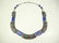 TURQUOISE, LAPIS & CORAL NECKLACE, CHOKER STYLE - 2