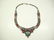 TURQUOISE & LAPIS NECKLACE, CHOKER STYLE - 2