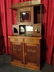 ART NOUVEAU STYLE HUTCH, UPPER CABINET AND SHELVES - 2