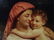 LARGE GICLEE ON CANVAS, WOMAN HOLDING BABY , VERY GOOD - 5