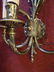 PAIR BRASS 5 LIGHT WALL SCONCES, VERY GOOD CONDITION, - 6