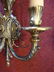 PAIR BRASS 5 LIGHT WALL SCONCES, VERY GOOD CONDITION, - 7