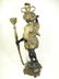 PAIR GILT BRONZE BLACKAMOOR / NUBIAN SCULPTURES / - 2