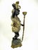PAIR GILT BRONZE BLACKAMOOR / NUBIAN SCULPTURES / - 5