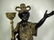 PAIR GILT BRONZE BLACKAMOOR / NUBIAN SCULPTURES / - 6