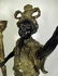 PAIR GILT BRONZE BLACKAMOOR / NUBIAN SCULPTURES / - 9