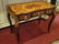 LOUIS XV STYLE MARQUETRY WRITING DESK, GILT METAL - 2