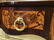 LOUIS XV STYLE MARQUETRY WRITING DESK, GILT METAL - 5