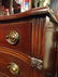 7 PC MAHOGANY QUEEN BEDROOM SET, 4 POST BED, DRESSER, - 11