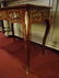 LOUIS XV STYLE MARQUETRY WRITING DESK, GILT METAL - 6