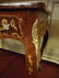 LOUIS XV STYLE MARQUETRY WRITING DESK, GILT METAL - 7
