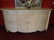 HENREDON MARBLE TOP SIDEBOARD, BOW FRONT, MARBLE TOP,