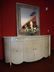 HENREDON MARBLE TOP SIDEBOARD, BOW FRONT, MARBLE TOP, - 2
